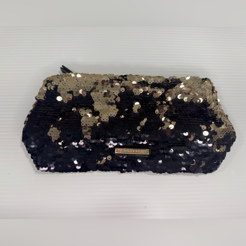 Victoria's Secret sequin clutch bag.